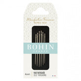 Bohin 01099
 Self / Easy Threading Needles Assorted Size 3/8 6ct